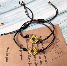 Load image into Gallery viewer, "Together Forever" Sunflower Bracelet Set

