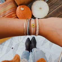 Load image into Gallery viewer, 5 Piece Sunflower Bracelet Set
