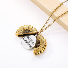 Load image into Gallery viewer, "You Are My Sunshine" Sunflower Necklace
