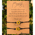 "Together Forever" Sunflower Bracelet Set